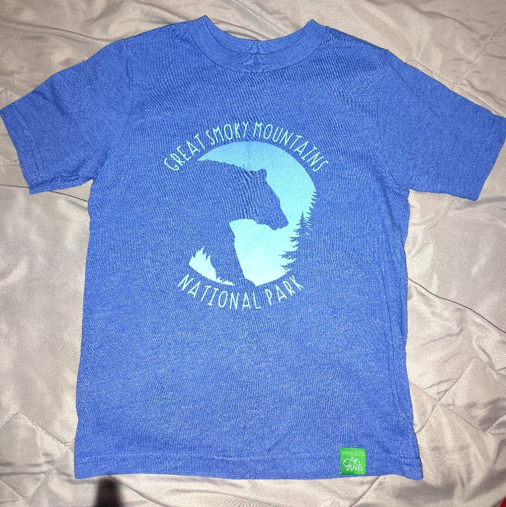 Kids Blue Great Smoky Mountains T-Shirt